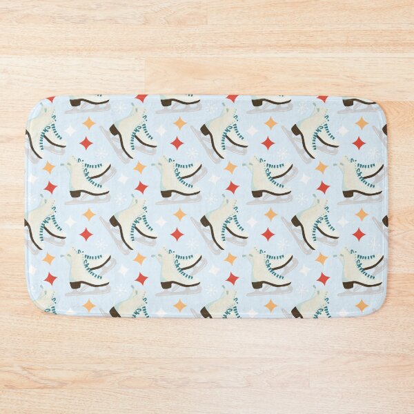 Item preview, Classic Figure Skates & Sparkles - mid century modern pattern designed and sold by Home Cyn Home.