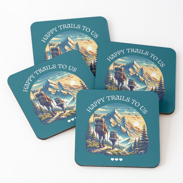 Item preview, Happy Trails to Us Hiking designed and sold by Sachie's Studio.