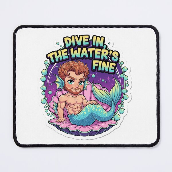 Item preview, Muscular Bara Merman: Dive In Fine designed and sold by Baradreams.