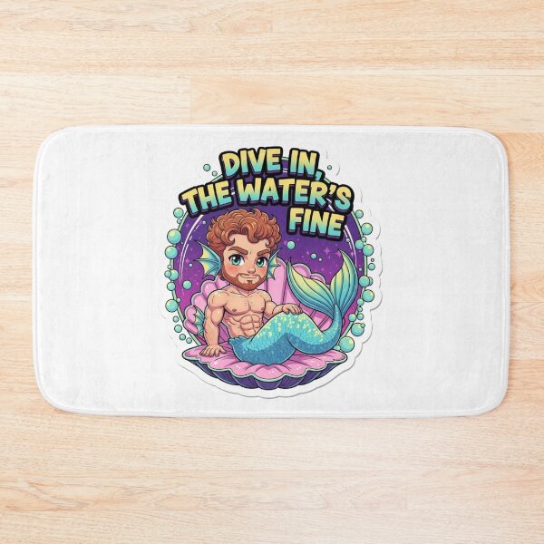 Item preview, Muscular Bara Merman: Dive In Fine designed and sold by Baradreams.