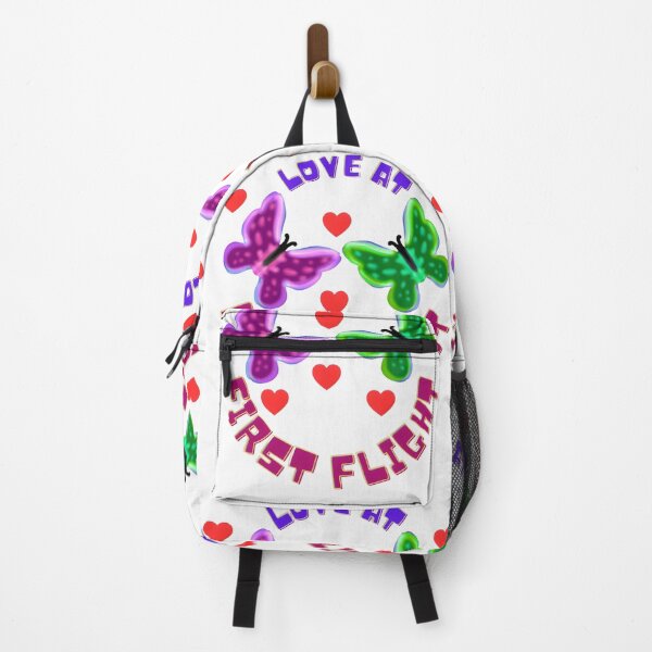 Item preview, Love At First Flight: Glowing Butterfly Valentine's Day Pun Art designed and sold by HopeAndHustle.