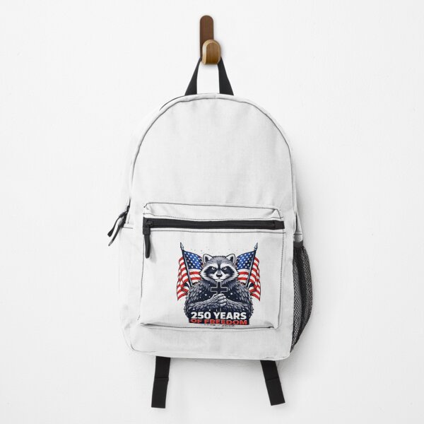 Item preview, Patriotic Raccoon 250 Years of Freedom – Memorial America 1776–2026 designed and sold by yaginoie.
