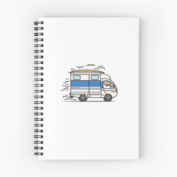 Item preview, True Park Surf Van Dog – Van Life Illustration designed and sold by HITAHOUSE.