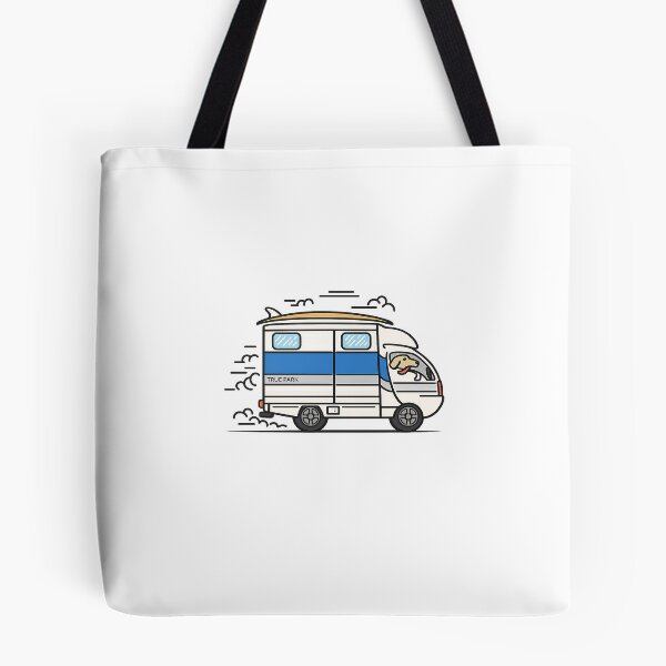 Item preview, True Park Surf Van Dog – Van Life Illustration designed and sold by HITAHOUSE.