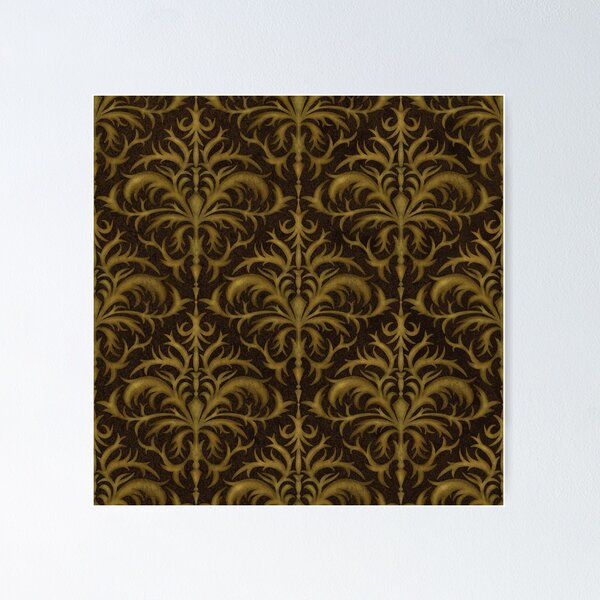 Item preview, Antique Gold Ornamental Damask designed and sold by Citizen.