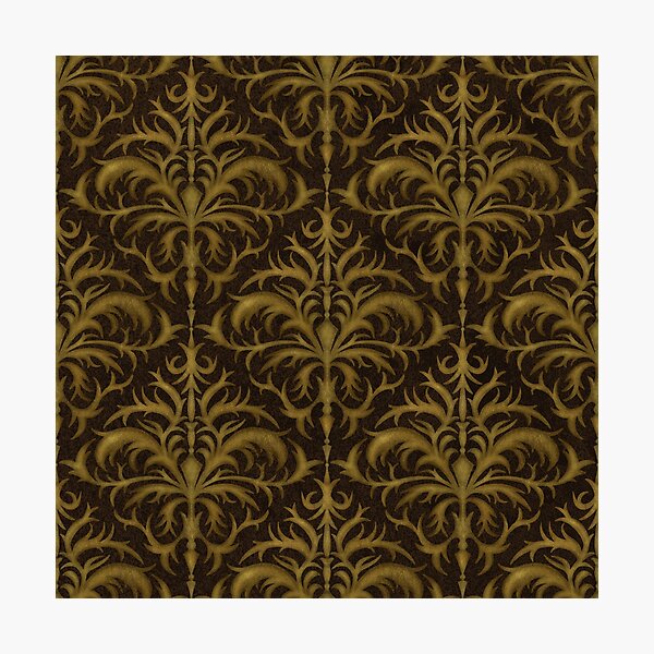 Item preview, Antique Gold Ornamental Damask designed and sold by Citizen.