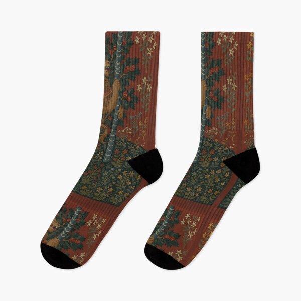 Item preview, Regal Lion Heraldic Tapestry – Medieval Floral Art designed and sold by LuxuryApparels.
