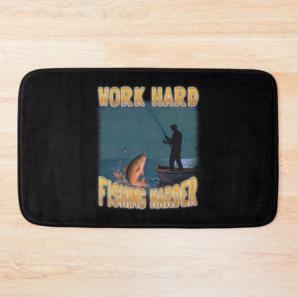 Item preview, Work Hard Fishing Harder designed and sold by bngfx.