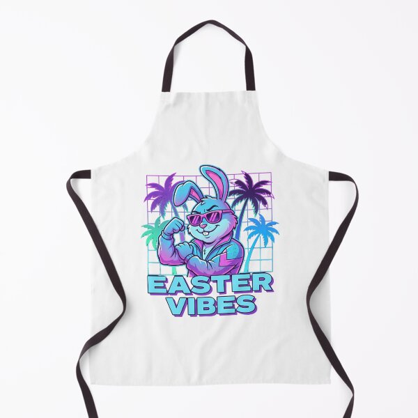 Item preview, Retro Easter Vibes Bunny 80s Synthwave Muscle designed and sold by chattsuede.