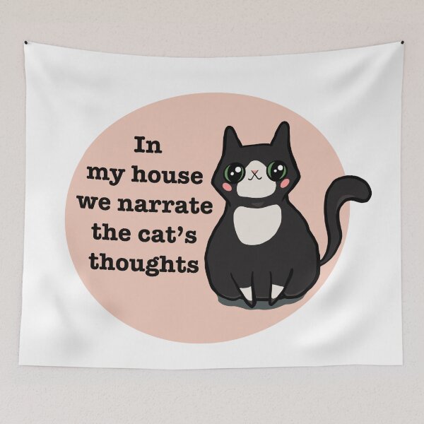 Item preview, Cat Quote (Black Tuxedo)  designed and sold by makell-creates.