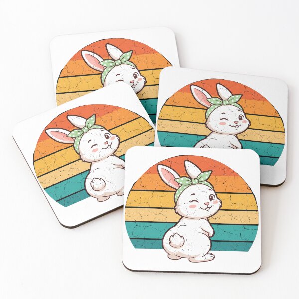 Item preview, Retro Winking Easter Bunny Vintage Cartoon Distressed designed and sold by chattsuede.