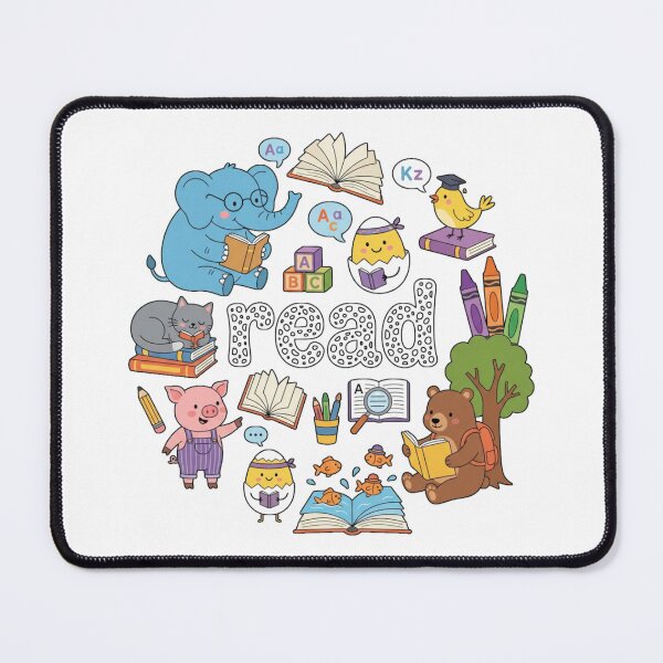 Item preview, Reading Teacher Literacy Animal Cute Cartoon Educational designed and sold by chattsuede.