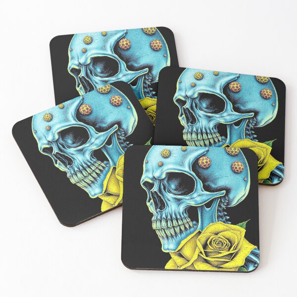 Item preview, Blue Radioactive Skull designed and sold by texdeath4life.