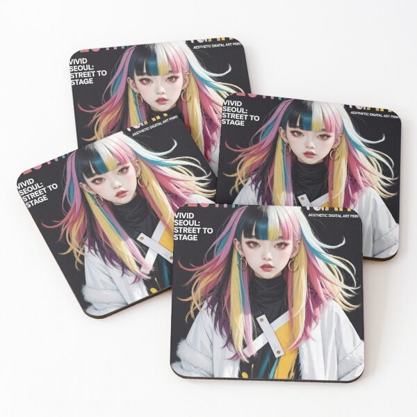 Item preview, Vivid Seoul Muse: K-Pop Style Street Fashion Art designed and sold by Slow Morning Art.
