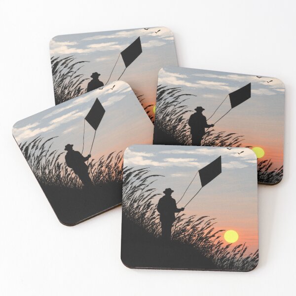 Item preview, Man Flying a Kite at Sunset designed and sold by Cozirlax.