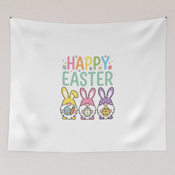 Item preview, Happy Easter Bunny Gnome Whimsical Cartoon Pastel designed and sold by chattsuede.