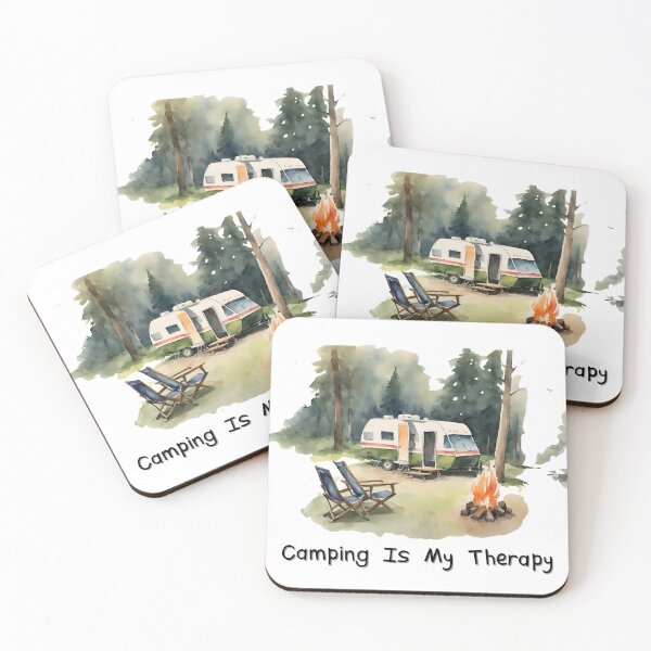 Item preview, Camping Is My Therapy Art designed and sold by NDMDesignStudio.