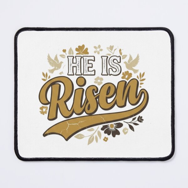 Item preview, He Is Risen Distressed Easter Vintage Religious Floral designed and sold by chattsuede.