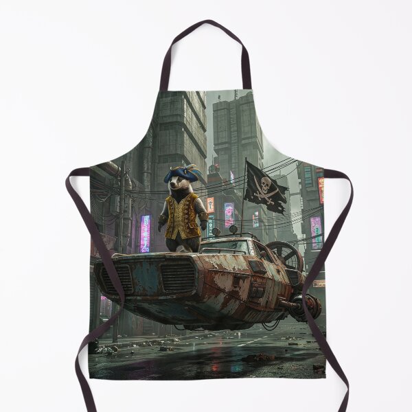Item preview, Badger Pirate in Dystopian City designed and sold by Tridentulus.
