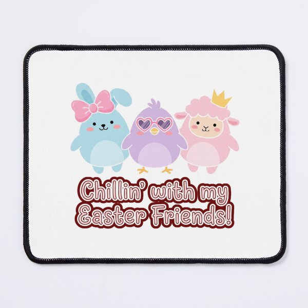 Item preview, Chillin with my Easter Friend Cute Animal Kawaii Pastel Cartoon designed and sold by chattsuede.