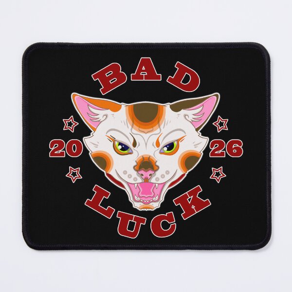 Item preview, Bad Luck Cat 2026 - maneki neko original digital art designed and sold by NonDecafArt.