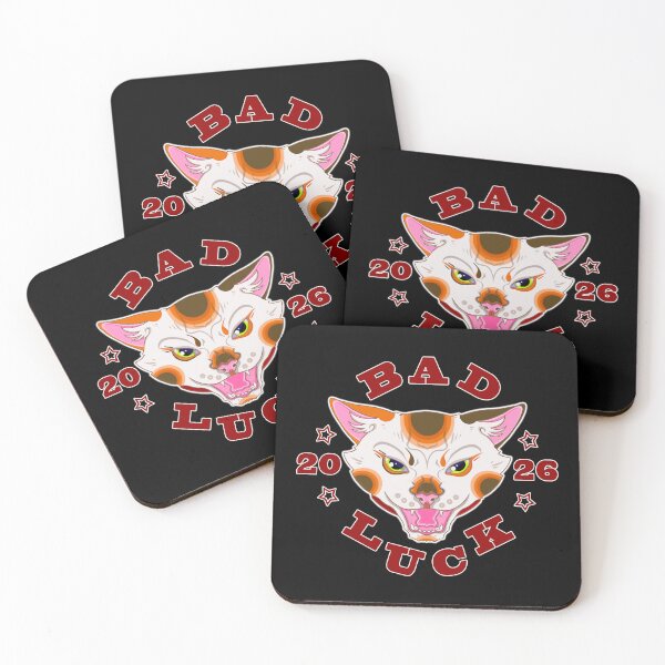 Item preview, Bad Luck Cat 2026 - maneki neko original digital art designed and sold by NonDecafArt.