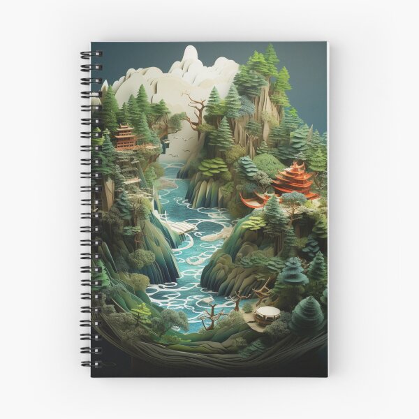 Item preview, 3D Ancient Asian Landscape Art designed and sold by NDMDesignStudio.