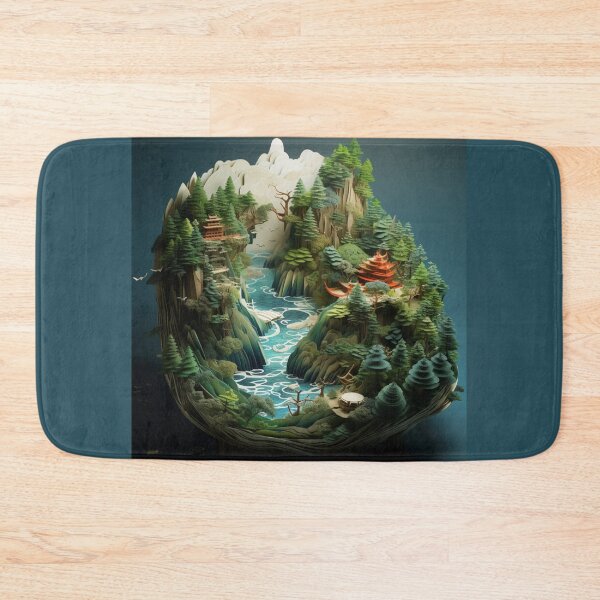 Item preview, 3D Ancient Asian Landscape Art designed and sold by NDMDesignStudio.