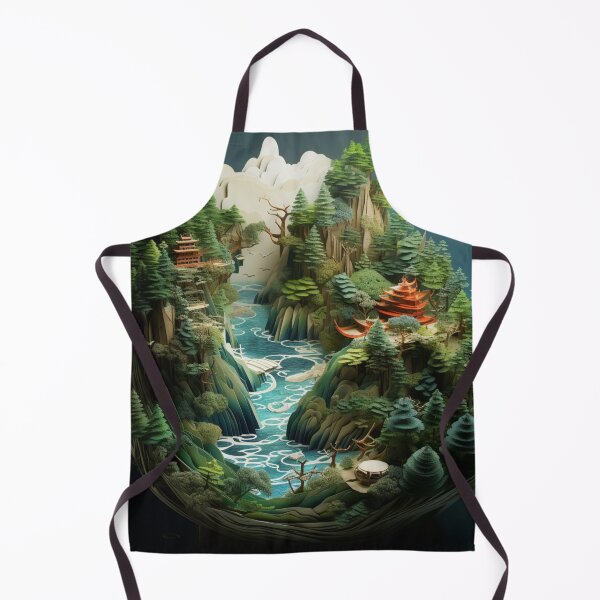 Item preview, 3D Ancient Asian Landscape Art designed and sold by NDMDesignStudio.
