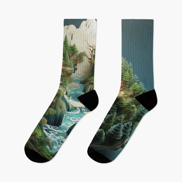 Item preview, 3D Ancient Asian Landscape Art designed and sold by NDMDesignStudio.