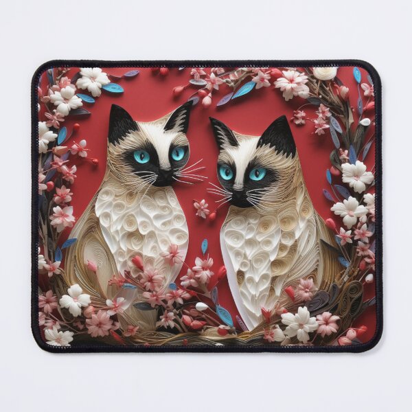 Item preview, Siamese Cats In Dogwood Flowers designed and sold by NDMDesignStudio.