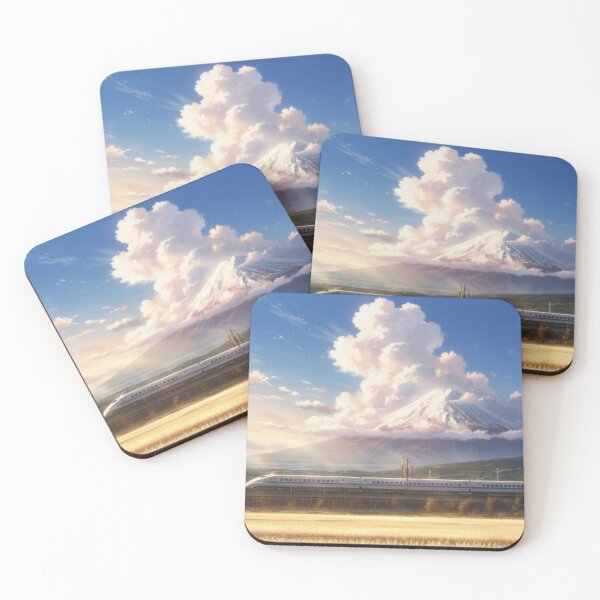 Item preview, Mount Fuji and Shinkansen – Japanese Scenic Landscape Art designed and sold by JapanPopArt.