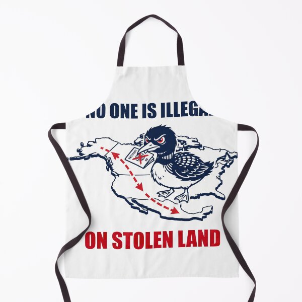 Item preview, No One Is Illegal On Stolen Land - Rebel Loon Immigration designed and sold by The Grumpy Pet Club.