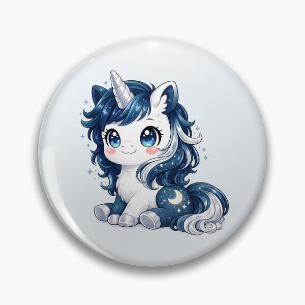Artikelvorschau, Kawaii Chibi-Einhorn in sternenklarer Nacht – Magische und himmlische Illustration entworfen und verkauft von FloreDreamStudio.