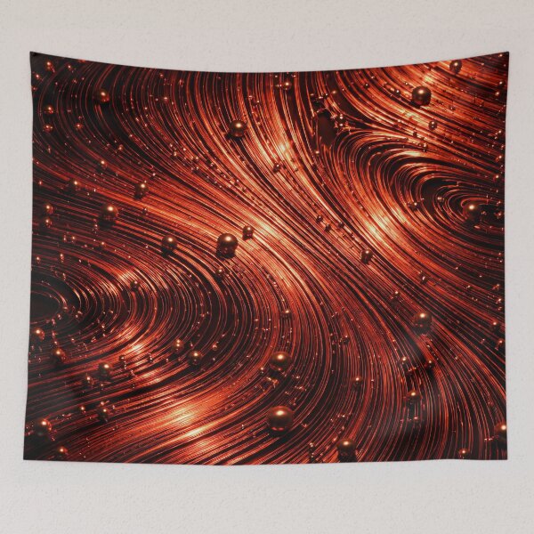Item preview, Molten Copper Flow designed and sold by Kaleidoscope Print.