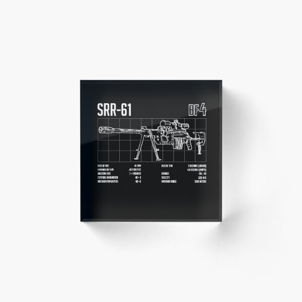 Bf4 Battlefield 4 Srr 61 Acrylic Block By Lojafps Redbubble