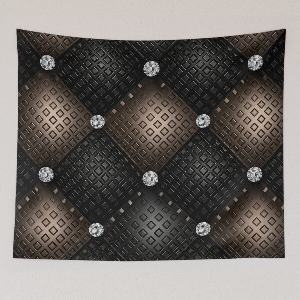 Item preview, Bronze Black Diamond Studs designed and sold by Kaleidoscope Print.