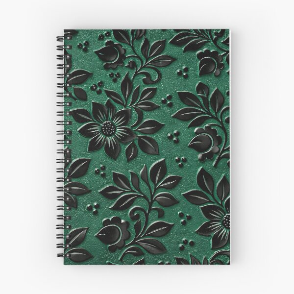 Item preview, Emerald Embossed Floral designed and sold by Kaleidoscope Print.