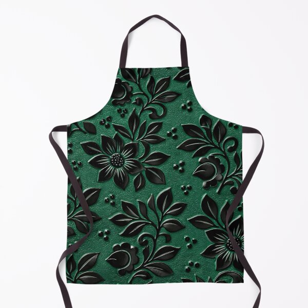 Item preview, Emerald Embossed Floral designed and sold by Kaleidoscope Print.