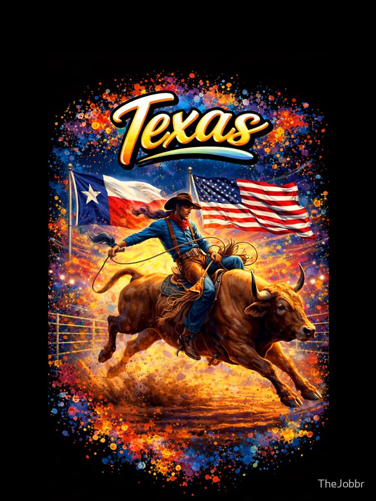 Thumbnail 4 of 4, iPhone Case, Texas Rodeo Abstract Design designed and sold by TheJobbr.