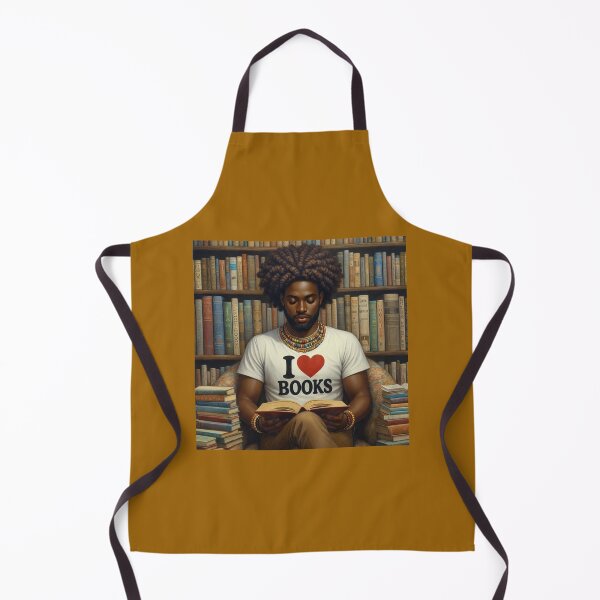 Item preview, I Heart Books - Man Reading designed and sold by Antuan Simmons.