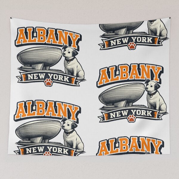 Item preview, Albany New York Nipper Dog Landmark designed and sold by Item Geeks.