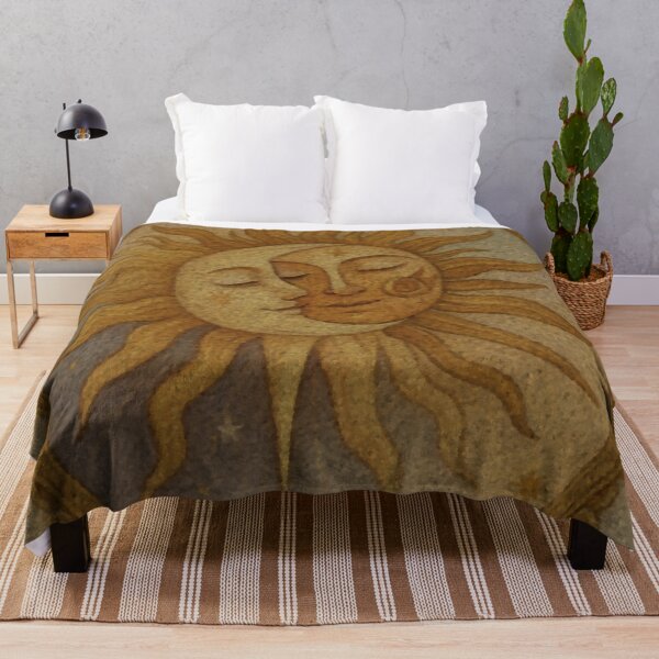 Item preview, Celestial Embrace – Art Nouveau Sun & Moon Portrait designed and sold by LuxuryApparels.