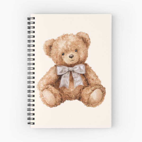 Item preview, Soft Cozy Teddy Bear with Satin Bow designed and sold by wandsandwhimsy.