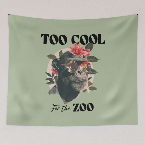 Item preview, Too Cool for the Zoo Chimp designed and sold by Sachie's Studio.