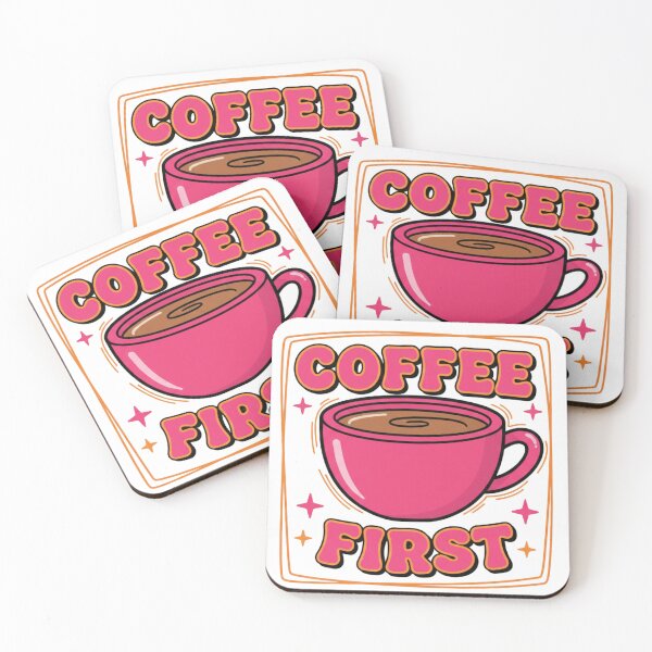 Item preview, Coffee First Cute Coffee Illustration designed and sold by Luvahawb.