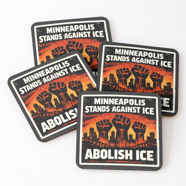 Item preview, Minneapolis Anti-ICE Protest Poster Print designed and sold by PinUpPizzazz.