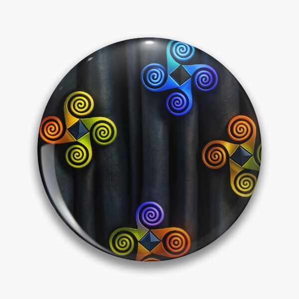 Item preview, Neon Triskelion Spirals designed and sold by Kaleidoscope Print.