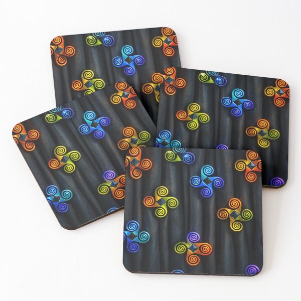 Item preview, Neon Triskelion Spirals designed and sold by Kaleidoscope Print.