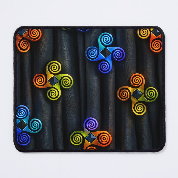 Item preview, Neon Triskelion Spirals designed and sold by Kaleidoscope Print.
